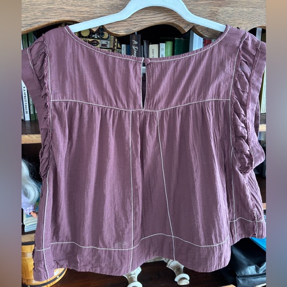 Anthropologie Ruffled Sleeveless Blouse - Picture 5 of 6